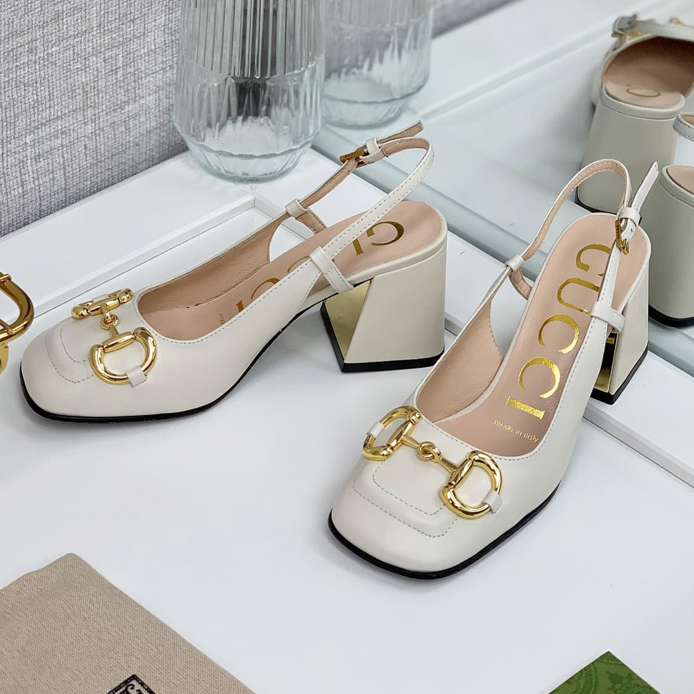 Gucci Buckle High Heels  Slide Sandal - Image 5