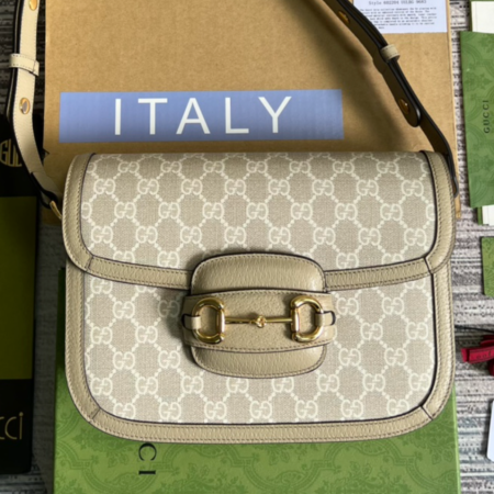GUCCI 1955 Horsebit Shoulder Bag - Image 7