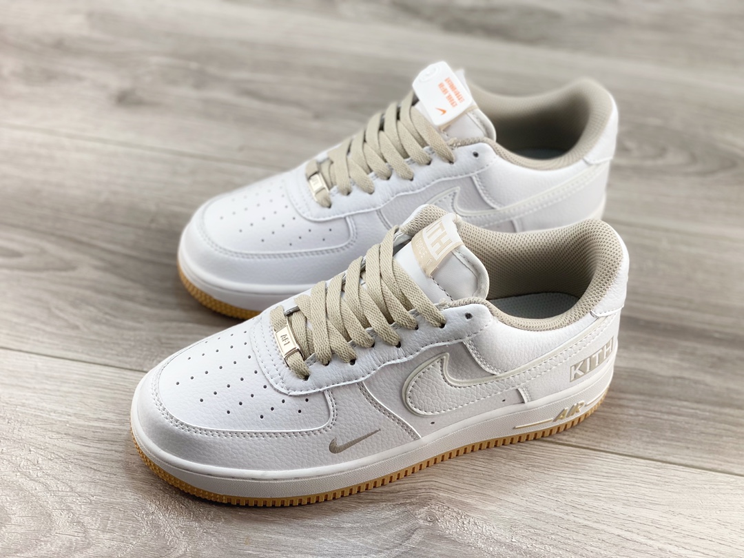 Nike Air Force White Brown - Image 4