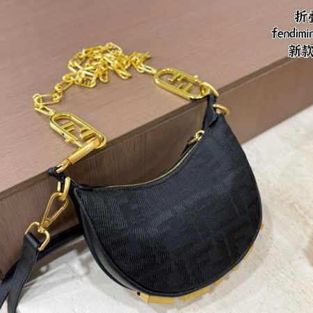 Fendi Mini Half Moon Bag - Image 12