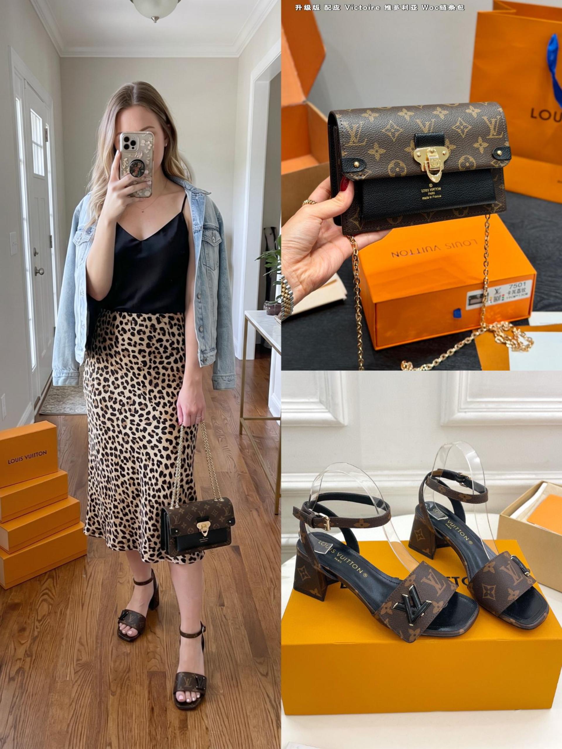 LV Shoes & Bag Set - Image 1
