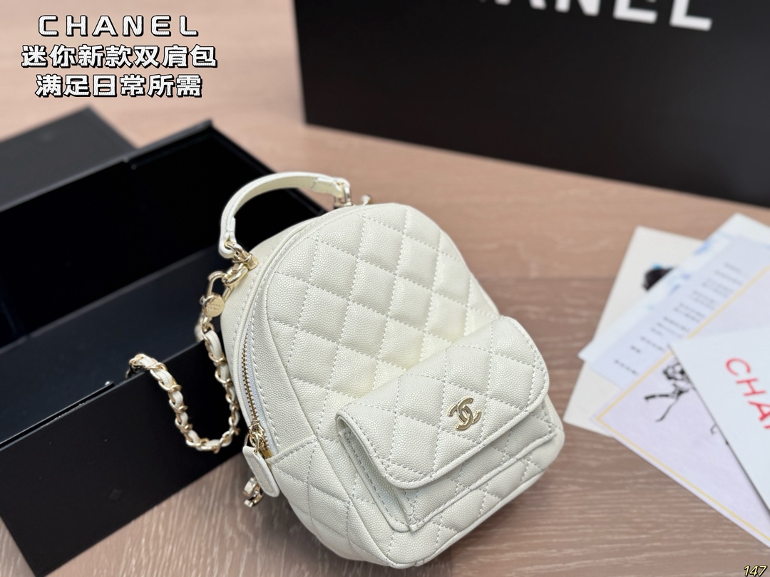 CHANEL Caviar Quilted CC Mini Classic Backpack - Image 2