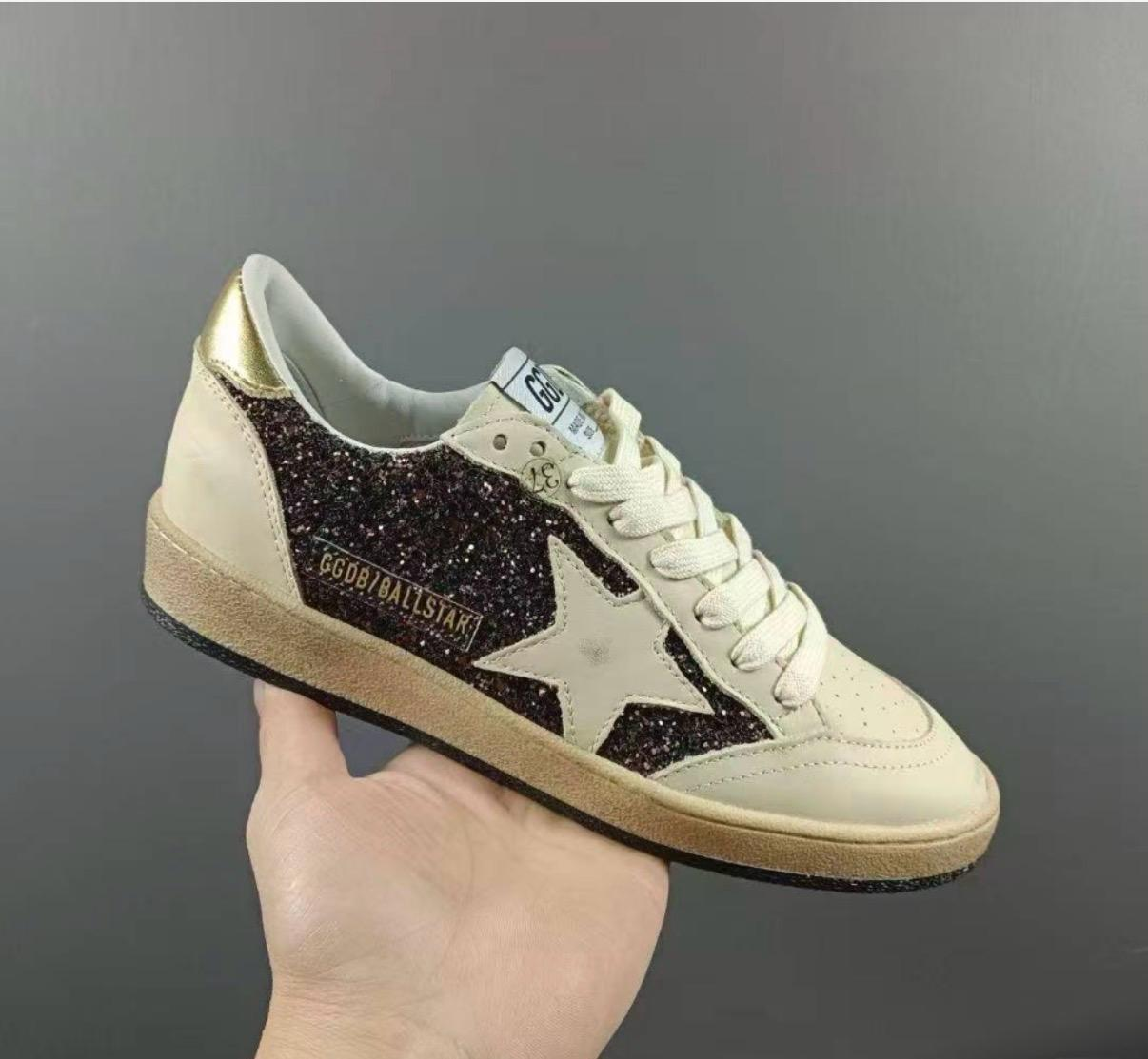 Golden Goose Ball Star Leather round-soled platform sneakers - Image 1