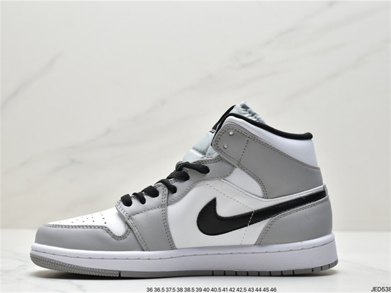 Jordan 1 Mid Light Smoke Grey 554724-092 - Image 1
