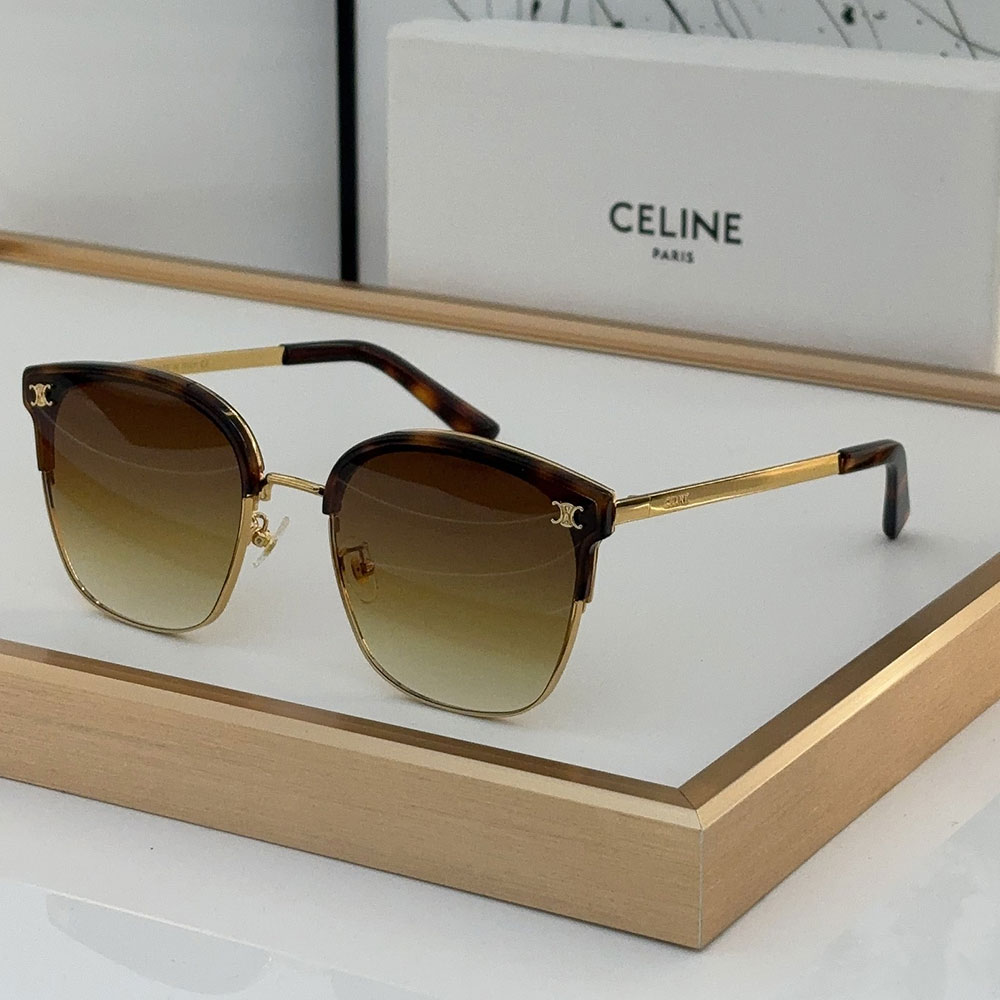 Celine  Metal Front Frame Logo  sunglasses Top quality - Image 5