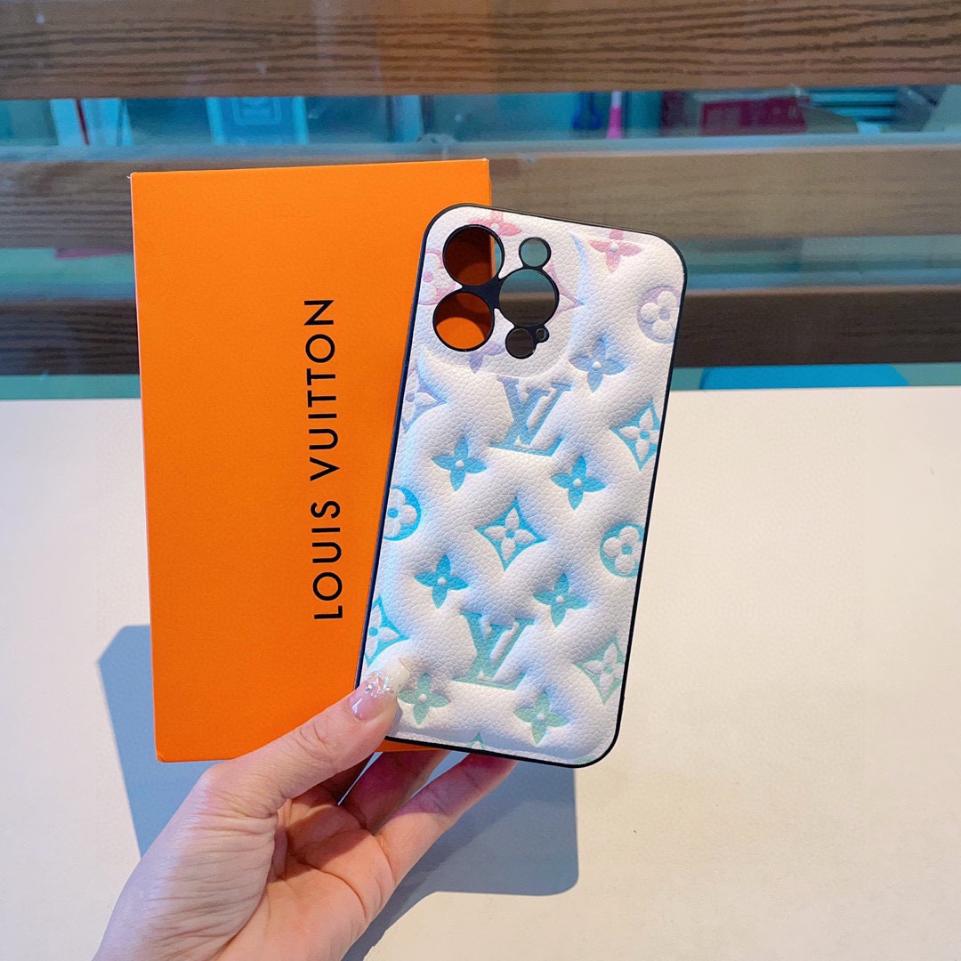 LV Air Cushion Embossed Phone Case - Image 2