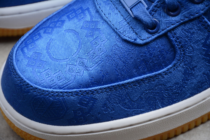 CLOT Nike Air Force 1 Blue Silk CJ5290-400 - Image 9
