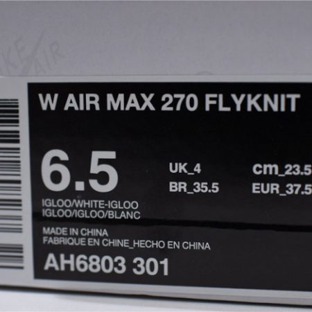 Nike Air Max 270 Flyknit (White) - AH6803-301 - Image 3