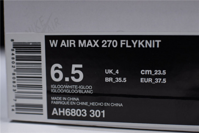 Nike Air Max 270 Flyknit (White) - AH6803-301 - Image 3