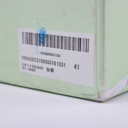 Off-White 3.0 Low Sneaker (Black & White) OMIA065S188000161001 - Image 3