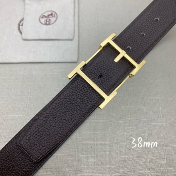 Hermes H Belt Buckle & Reversible Black For Women, Women Belt 380MM