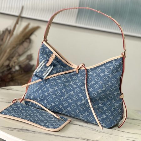 LV CARRYALL Denim Bag - Image 2