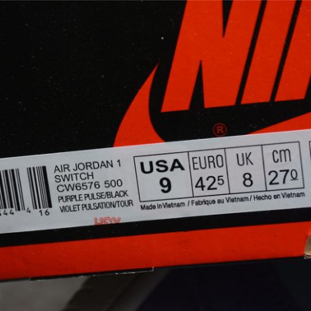 AIR JORDAN 1 HIGH SWITCH PURPLE PULSE CW6576-500 - Image 10