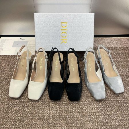 Dior Diamond Slide Heels - Image 1