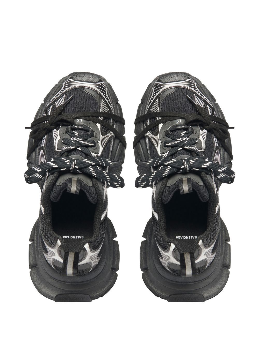 Balenciaga 3XL Sneaker- BlackSilver - Image 4