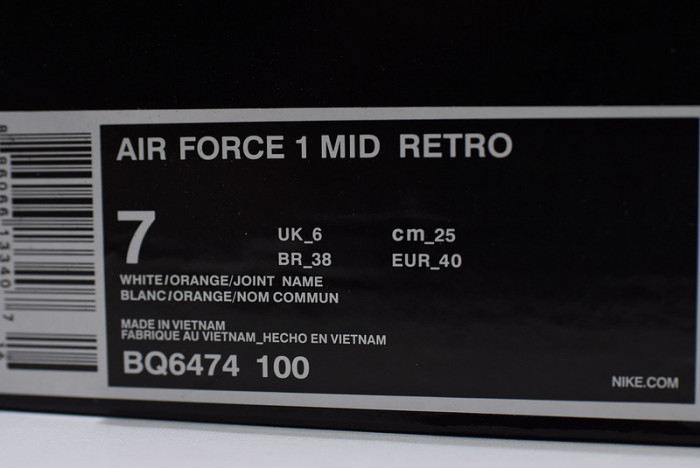 Nike Air Force 1 Mid Just Do It BQ6474-100 - Image 15