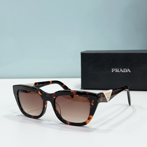 Prada Mirror leg print Logo  sunglasses Top quality