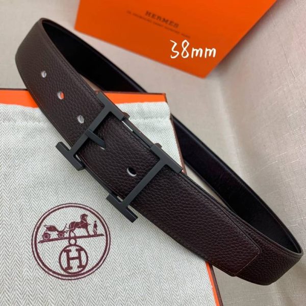 Hermes H Belt Buckle & Reversible Black For Women, Women Belt 380MM