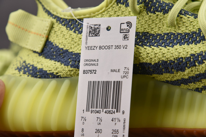 Yeezy Boost 350 V2 Semi Frozen Yellow B37572 - Image 10