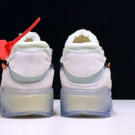 OFF-WHITE x Nike Air Max 90 Sail Muslin Virgil Abloh AA7293-100 - Image 7