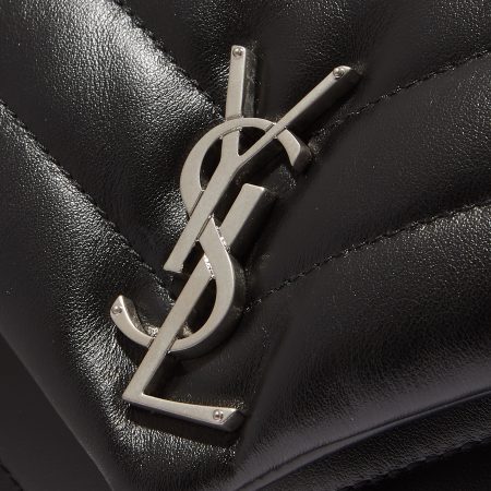 SAINT LAURENT Loulou small quilted leather shoulder bag black - Image 2