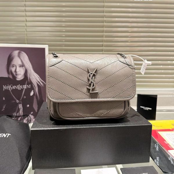 Saint Laurent YSL Niki Baby In Vintage Leather