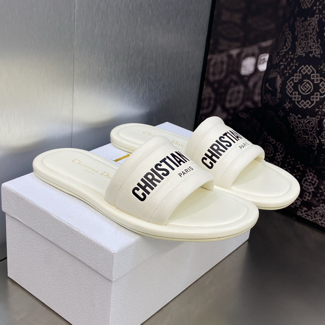 Dior Every-D Leather Fashion Flip-flops Shoes Sandal - Image 3
