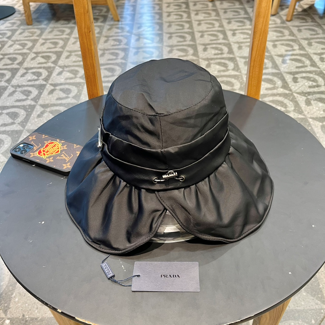 Prada Sunblock Fisherman Hat Sunhat - Image 5