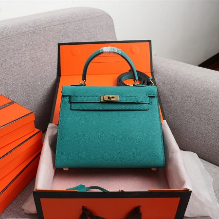 Hermes Kelly Gold Buckle Bag-Epsom - Image 8