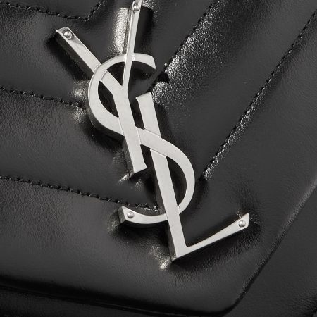 SAINT LAURENT Loulou medium quilted leather shoulder bag black - Image 2
