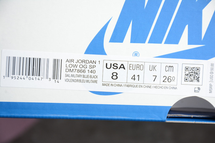 Air Jordan 1 Low X Fragment X Travis Scott DM7866-140 - Image 7