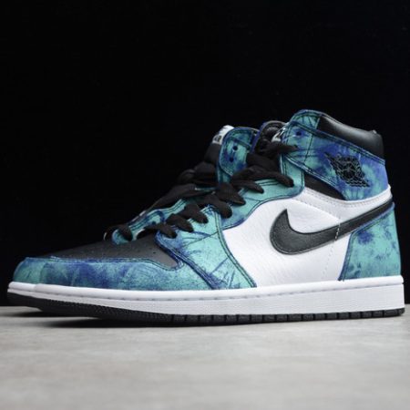 Air Jordan 1 Tie-Dye white black aurora green CD0461-100 - Image 6