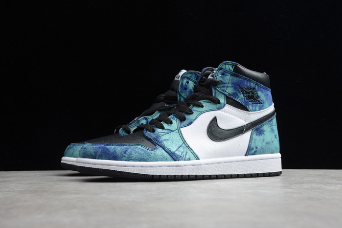 Air Jordan 1 Tie-Dye white black aurora green CD0461-100 - Image 6