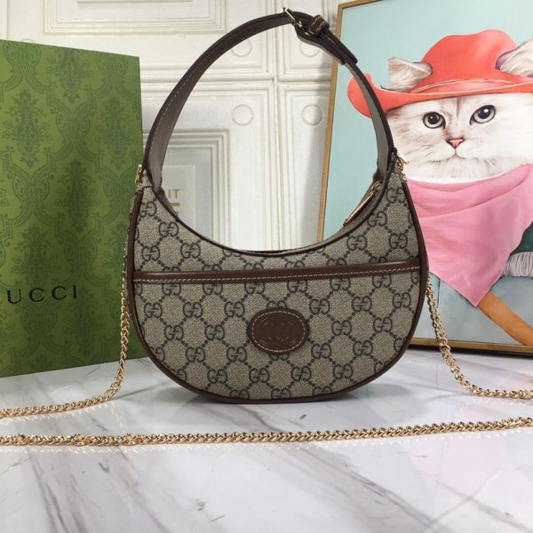 Gucci Marmont Half Moon Shoulder Bag