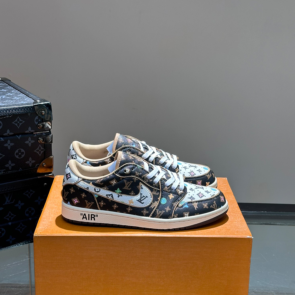 LV X Nike Co-Branded Casual Men's Sneakers - Image 3
