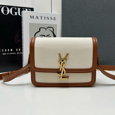 Saint Laurent YSL Solferino Canvas Box Bag - Image 2