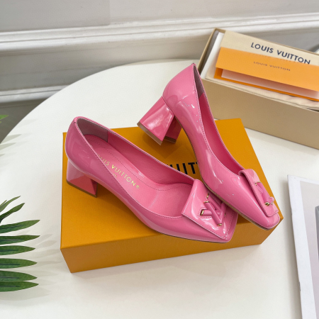 LV Trendy Casual Chunky Heels Slide Sandal - Image 8