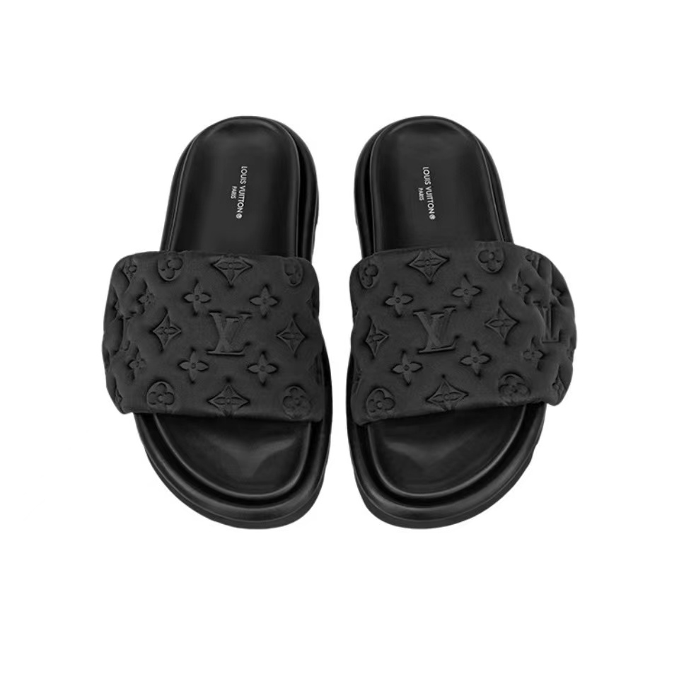 LV Pool Pillow Fashion Flat Flip-flops Slide Sandal - Image 2