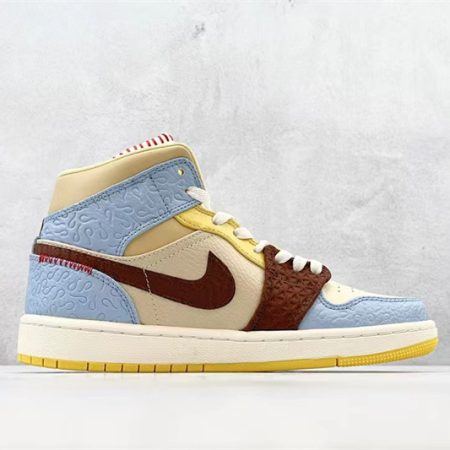 Air Jordan 1 Mid SE Fearless Maison Chateau CU2803-200 - Image 2