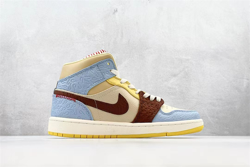 Air Jordan 1 Mid SE Fearless Maison Chateau CU2803-200 - Image 2