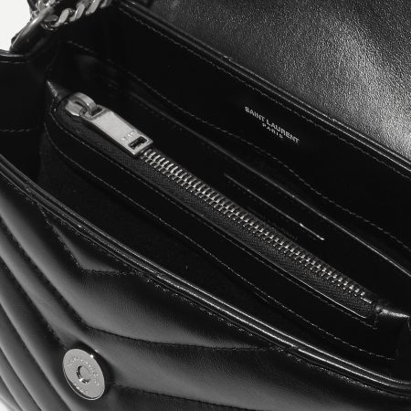 SAINT LAURENT Loulou small quilted leather shoulder bag black - Image 5