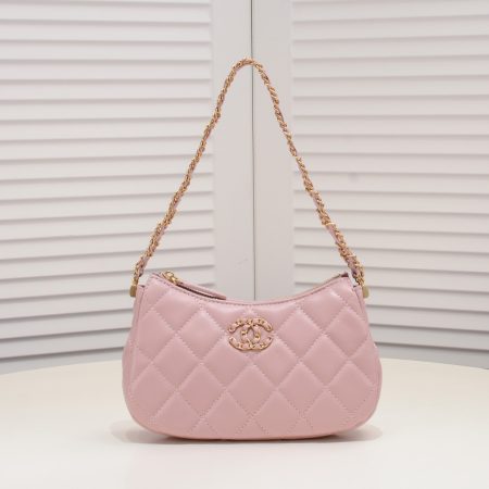 Chanel 23K Double C Hobo Chain Shoulder Bag Handbag - Image 6