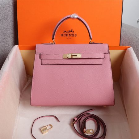 Hermes Kelly Gold Buckle Bag-Epsom - Image 3