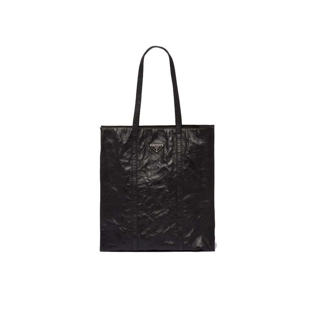 Prada Small Antique Nappa Leather Tote - Image 1
