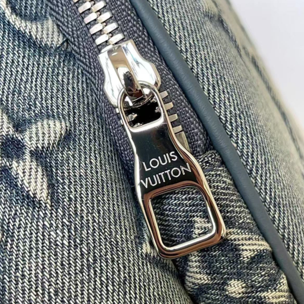 LV Montsouris Monogram Denim Backpack Mirror Version 10A
