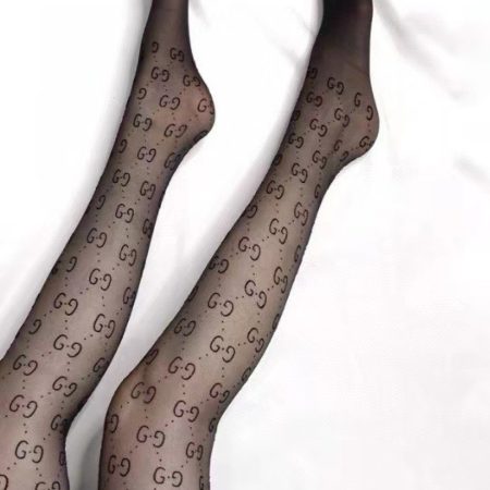 Gucci Classic Flocked GG Monogram Stockings