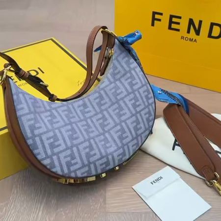 Fendi Graphy Crescent Bag - Image 2