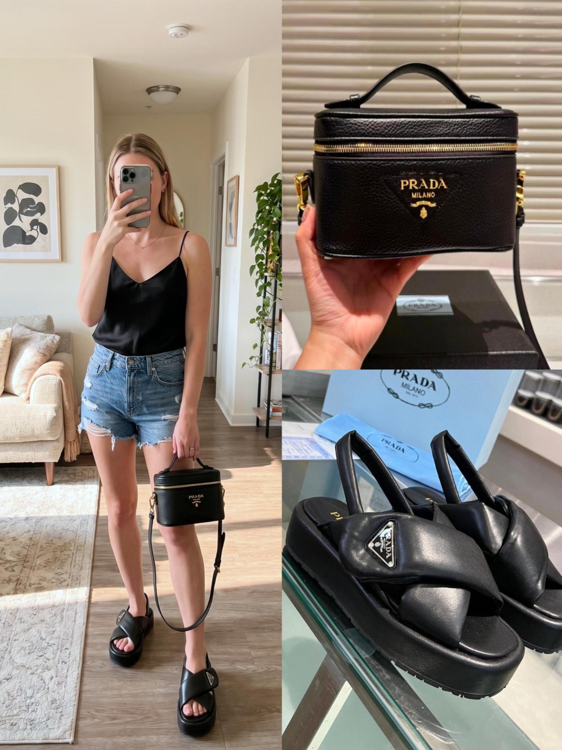 Prada Shoes & Bag Set - Image 1