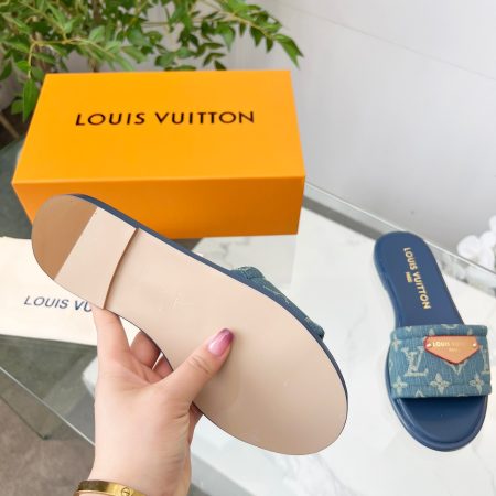 LV Denim Classic Printed Sandals - Image 7