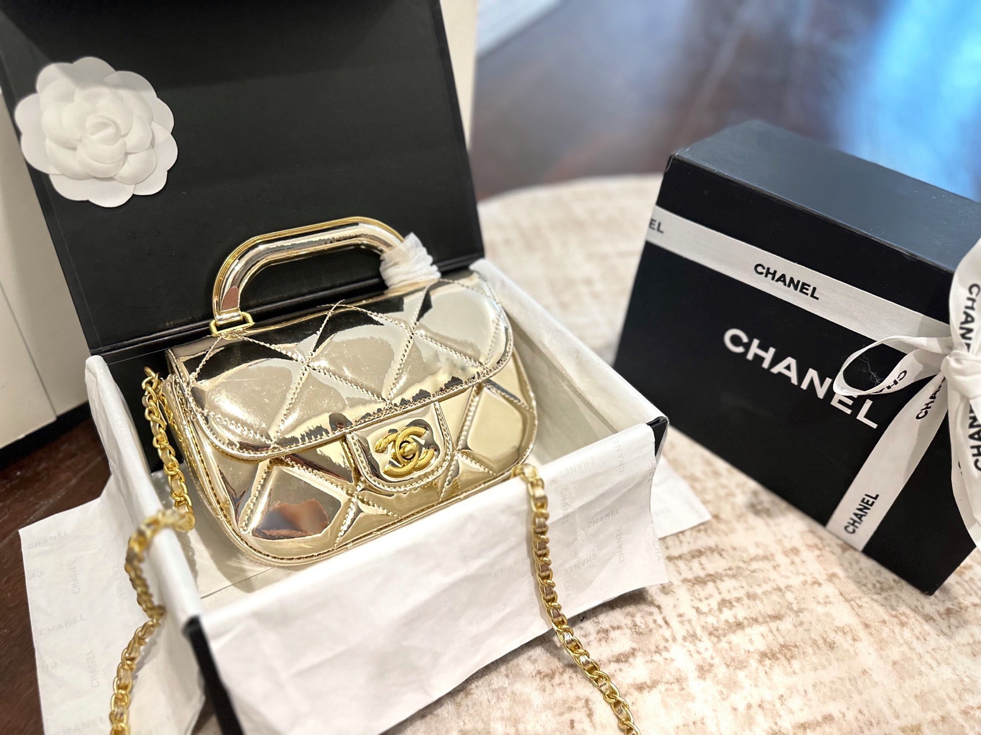 Chanel Small Clutch with Chain Bag - Image 2